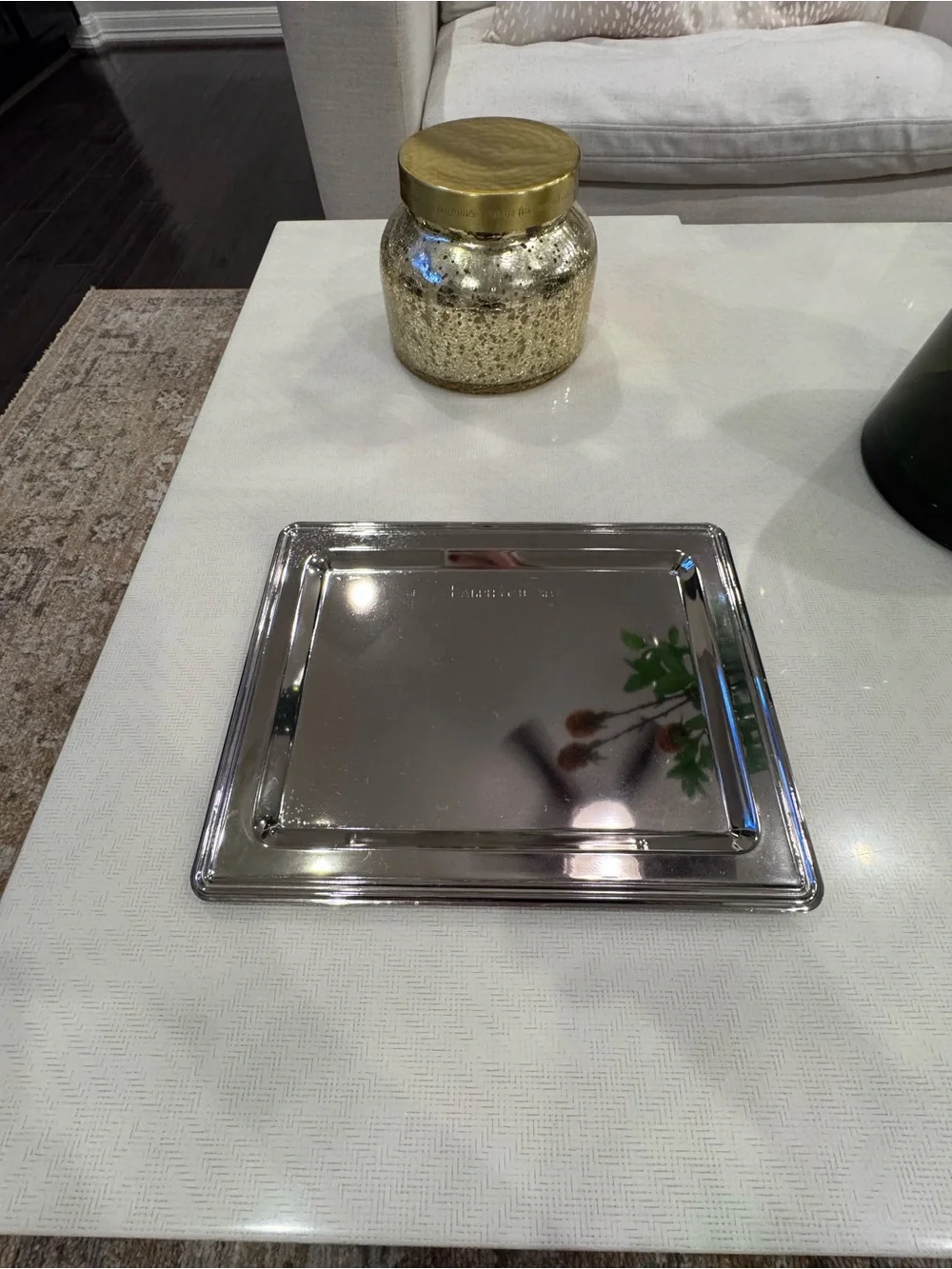 Ralph Lauren Polished Silver Rectangular Vanity Tray